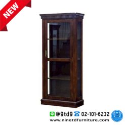 ตู้โชว์บาร์บิดอส 1 CNP-442 สี Max(โอ๊ค)