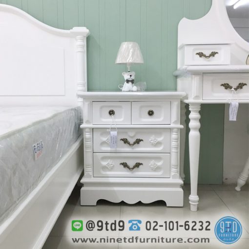 ตู้ข้างเตียง 4 ลิ้นชัก(Euro-Classic) รุ่น URO-MJ004 - ninetdfurniture.com ตู้ข้างเตียง 4 ลิ้นชัก(Euro-Classic) รุ่น Uro-Mj004 - Ninetdfurniture.Com