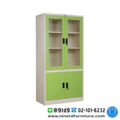 ตู้บานเปิด 2 ชั้น 3 ฟุต/4 ฟุต บนกระจกสูง/ล่างทึบ SDU302/SDU402