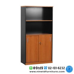 ตู้เอกสารสูงบนชั้นโล่ง-ล่างบานเลื่อน CARIVE SERIES รุ่น C150-WSS/F