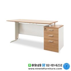 โต๊ะทำงาน+ตู้รับท็อป WHITE SMITH SET รุ่น WSM 1703-80