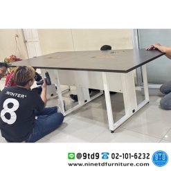 โต๊ะประชุมขาเหล็ก ขนาด 240 ซม รุ่น VC240CL (ไม่รวมกล่องไฟ)
