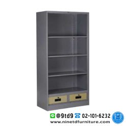 ชั้นวางหนังสือ มีลิ้นชัก 3 ฟุต BSWD