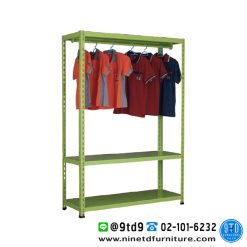 ราวเหล็กแขวนเสื้อผ้า/ราวเสื้อผ้าเสารู 3,4 ฟุต CR03/CR04