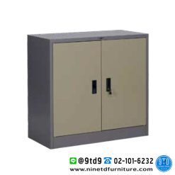 ตู้บานเปิดเตี้ยทึบ มือจับฝัง 1 แผ่นชั้น 3,4 ฟุต SC3FSST2/SC4FSST2