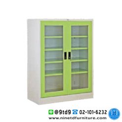 ตู้เก็บรองเท้าเตี้ย บานเปิดกระจก 3,4 ฟุต SCOG31F/SCOG41F