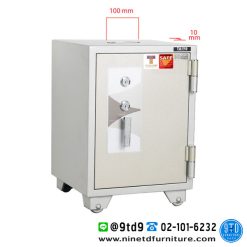 ตู้นิรภัยกันไฟเจาะช่องบริจาค 100 kg. TS670K2N-05